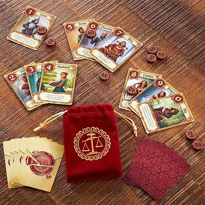 Z Man Games Love Letter Card Game Classic Renaissance Strategy Game Deduction and Player Elimination Game for Adults and Kids Ages 10 Plus 2 to 6 Players Average Playtime 20 Minutes ZLL01
