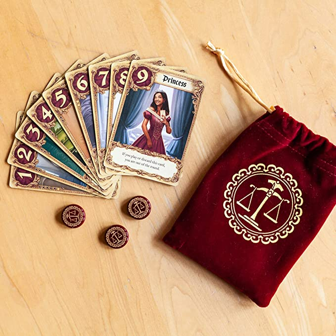 Z Man Games Love Letter Card Game Classic Renaissance Strategy Game Deduction and Player Elimination Game for Adults and Kids Ages 10 Plus 2 to 6 Players Average Playtime 20 Minutes ZLL01