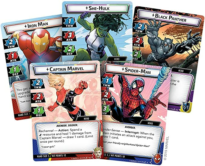 Fantasy Flight Games Marvel Champions Cooperative Strategy Card Game 1 to 4 Players Ages 14 Plus MC01en