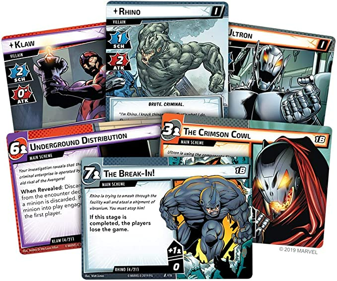 Fantasy Flight Games Marvel Champions Cooperative Strategy Card Game 1 to 4 Players Ages 14 Plus MC01en