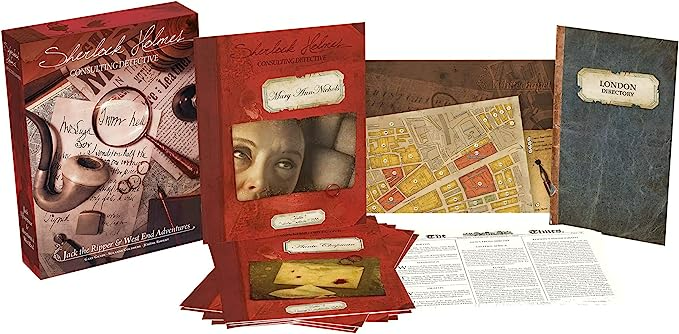 Asmodee Sherlock Holmes Consulting Detective Jack the Ripper & West End Adventures Strategy Board Game ASM-SHEH02