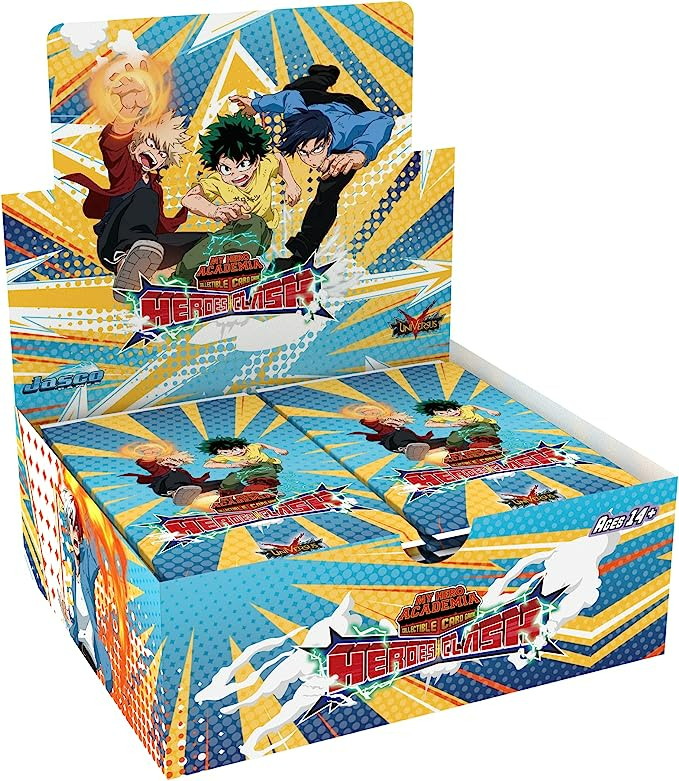My Hero Academia CCG: Heroes Clash Booster Display