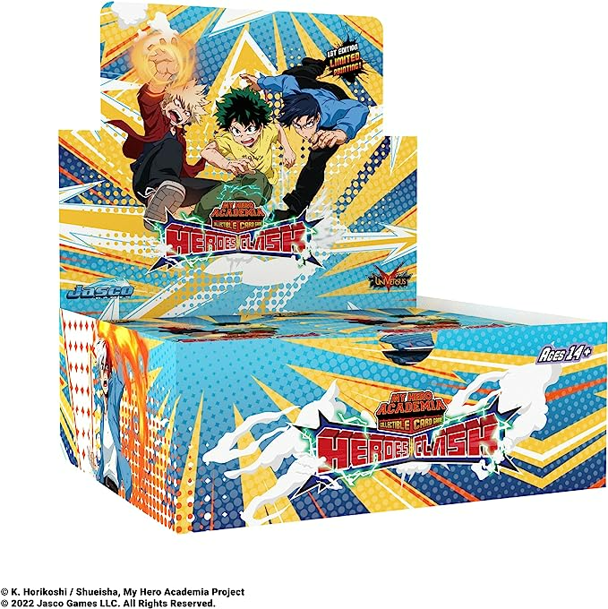 My Hero Academia CCG: Heroes Clash Booster Display
