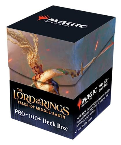 Ultra PRO Magic the Gathering CCG The Lord of the Rings Tales of Middle-earth 100+ Deck Box B - Featuring Eowyn UPI-19823