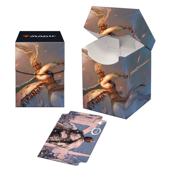 Ultra PRO Magic the Gathering CCG The Lord of the Rings Tales of Middle-earth 100+ Deck Box B - Featuring Eowyn UPI-19823