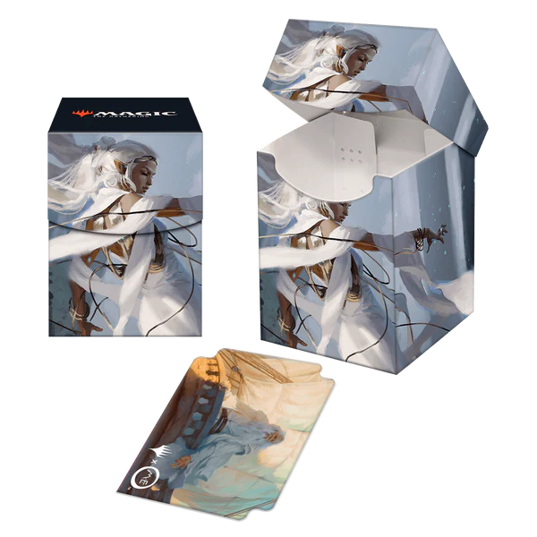 Ultra PRO Magic the Gathering CCG The Lord of the Rings Tales of Middle-earth 100+ Deck Box C - Featuring Galadriel UPI-19824