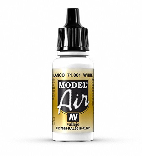 Vallejo Model Air White Non Flammable Non Toxic Paint 17ml VAL-71001
