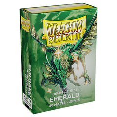 Dragon Shield Japanese Size Matte Emerald Card Sleeves 60ct AT-M11136