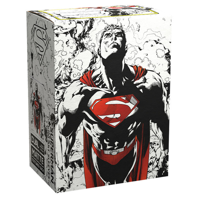 Dragon Shield Sleeves Standard Size Dual Matte Superman Core Red/White 100 Ct ATM16076