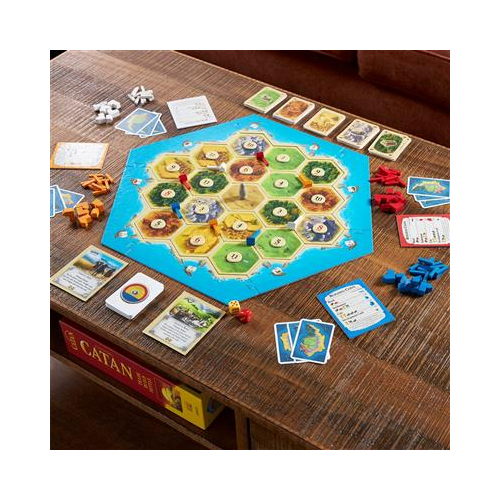 Catan Trade Build Settle Board Game Base Game for Adults and Family for Ages 10+ for 3 to 4 Players Average Playtime 60 Minutes CSI-CN3071