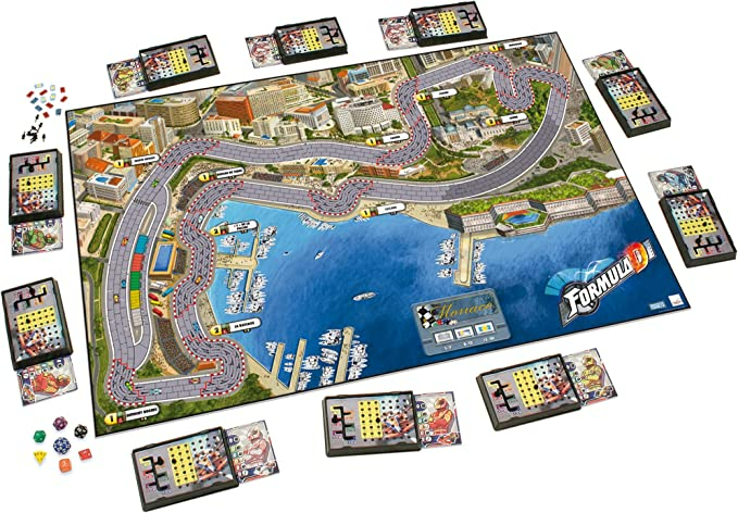 Formula D Board Game Race Car Strategy Game Fun Auto Racing Game for Adults and Kids