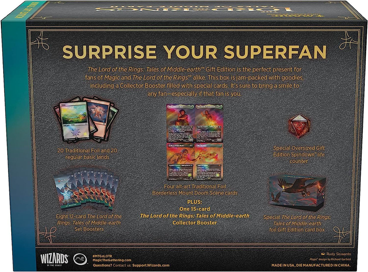 Magic The Gathering Universes Beyond The Lord of the Rings Tales of Middle-Earth Bundle Gift Edition WOC-D15360000