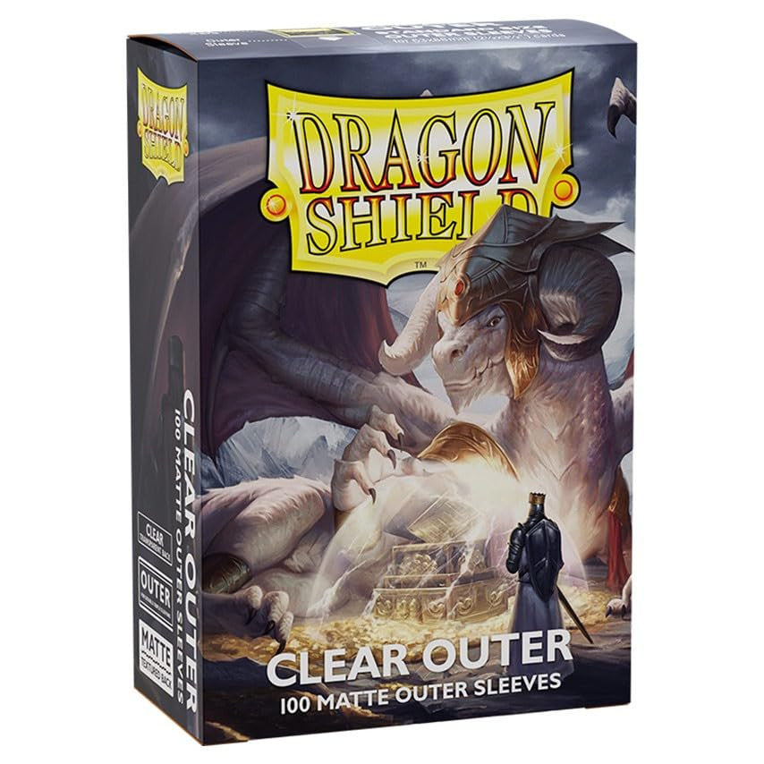 Dragon Shield Sleeves Standard Matte Outer Sleeves Clear 100 Ct ATM13002