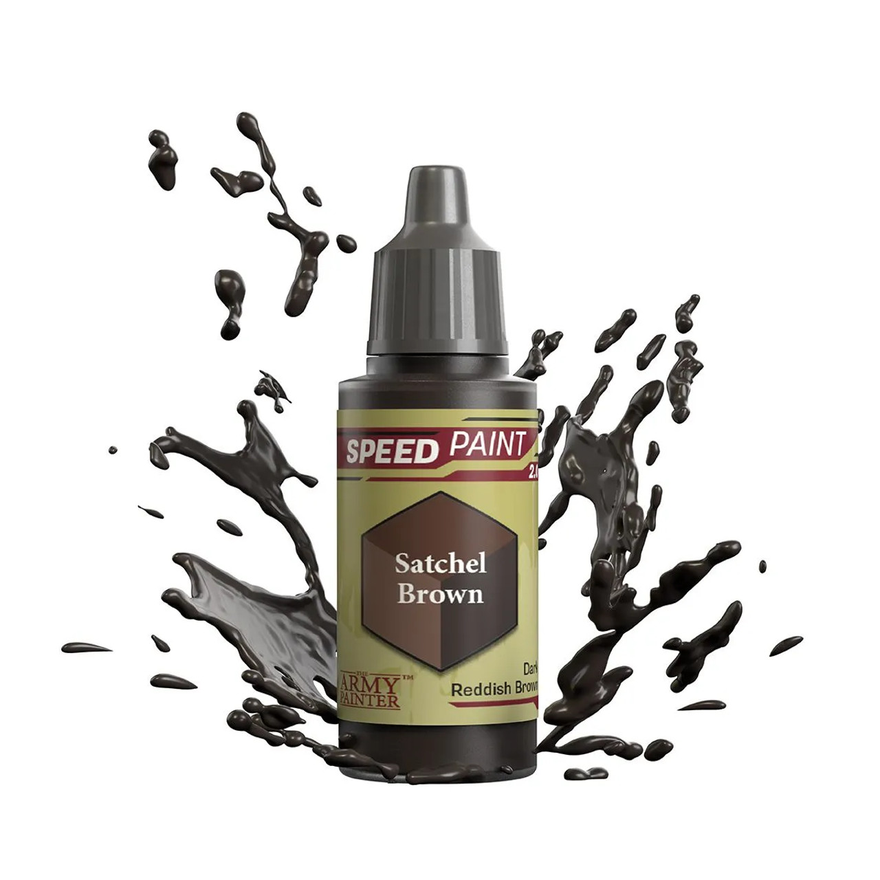 The Army Painter SpeedPaint 2.0 Satchel Brown Non Toxic Paints 18ml WP2068