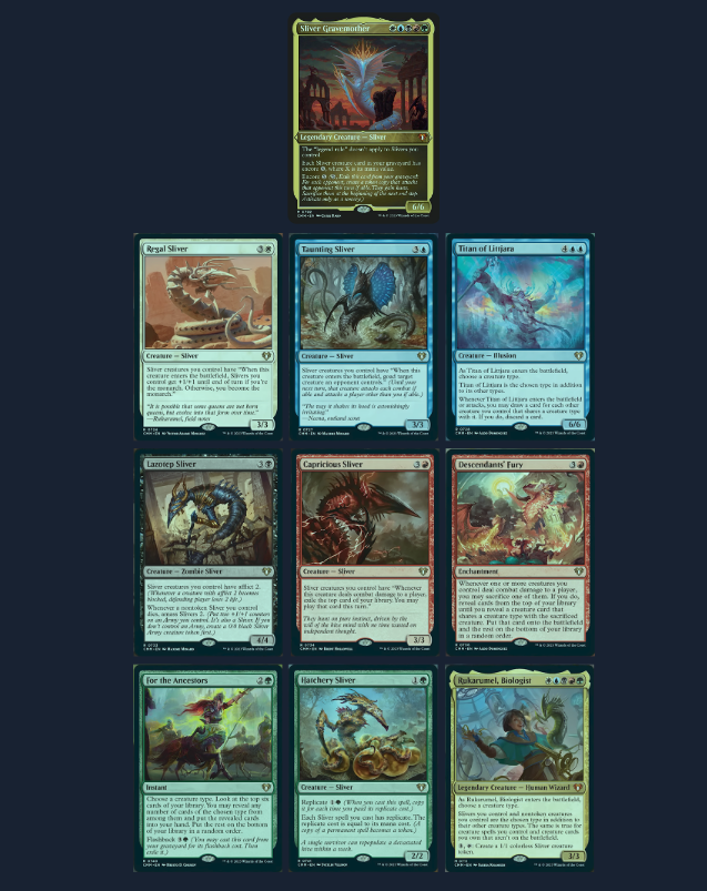 MTG Magic The Gathering CCG Commander Masters Commander Deck Sliver Sw Saga Concepts MTG Magic The Gathering CCG Commander Masters Commander Deck Sliver Sw Saga Concepts