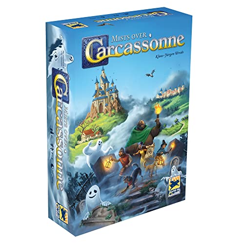 Mists Over Carcassonne Board Game Territory Building Strategy Game Cooperative Family Game for Kids and Adults for 2-6 Players with Average Playtime 45 Minute