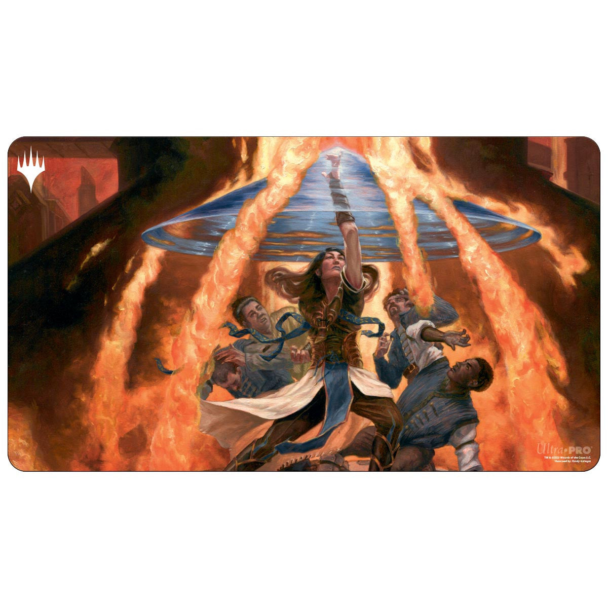 Ultra PRO Commander Masters Fierce Guardianship Blue Standard Gaming Playmat for Magic The Gathering UPI-19990