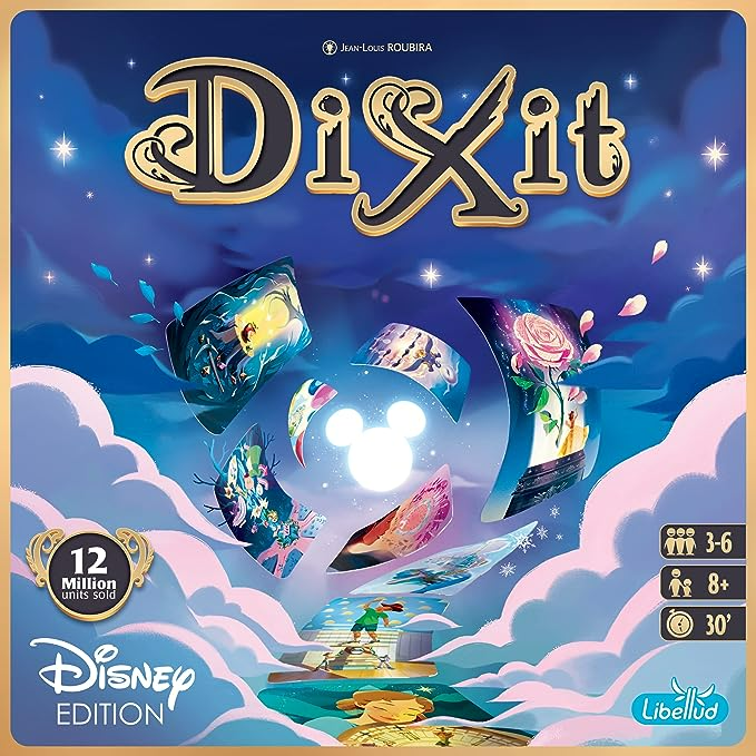 Dixit Disney Edition Board Game | Storytelling Game for Kids and Adults | Fun Game for Family Game Night | Creative Kids Game | Ages 8+ | 3-6 Players | Average Playtime 30 Minutes | Made by Libellud