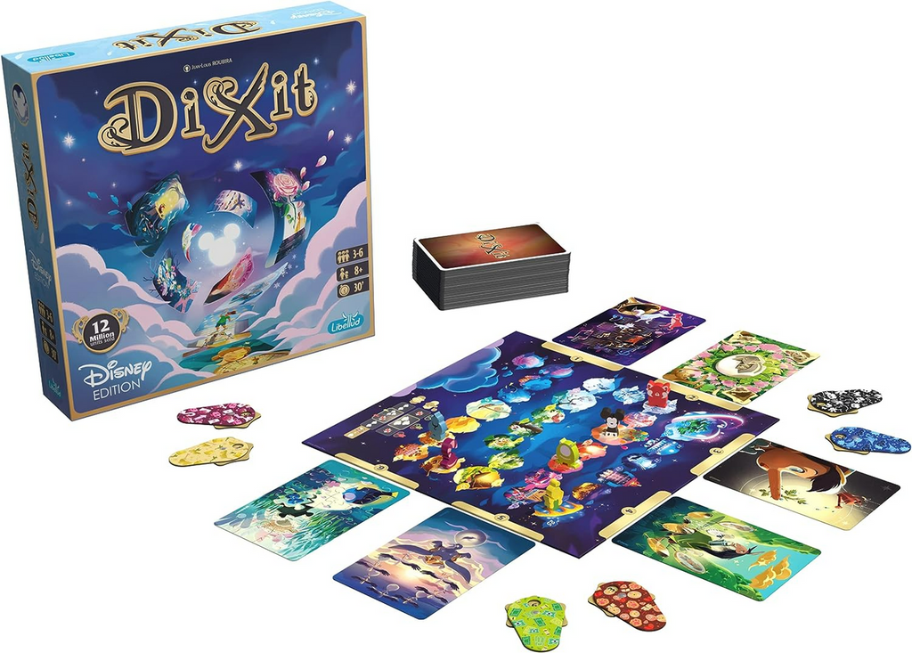 Dixit Disney Edition Board Game | Storytelling Game for Kids and Adults | Fun Game for Family Game Night | Creative Kids Game | Ages 8+ | 3-6 Players | Average Playtime 30 Minutes | Made by Libellud