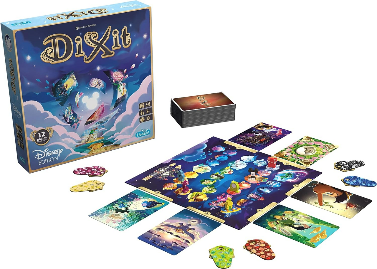 Dixit Disney Edition Board Game | Storytelling Game for Kids and Adults | Fun Game for Family Game Night | Creative Kids Game | Ages 8+ | 3-6 Players | Average Playtime 30 Minutes | Made by Libellud