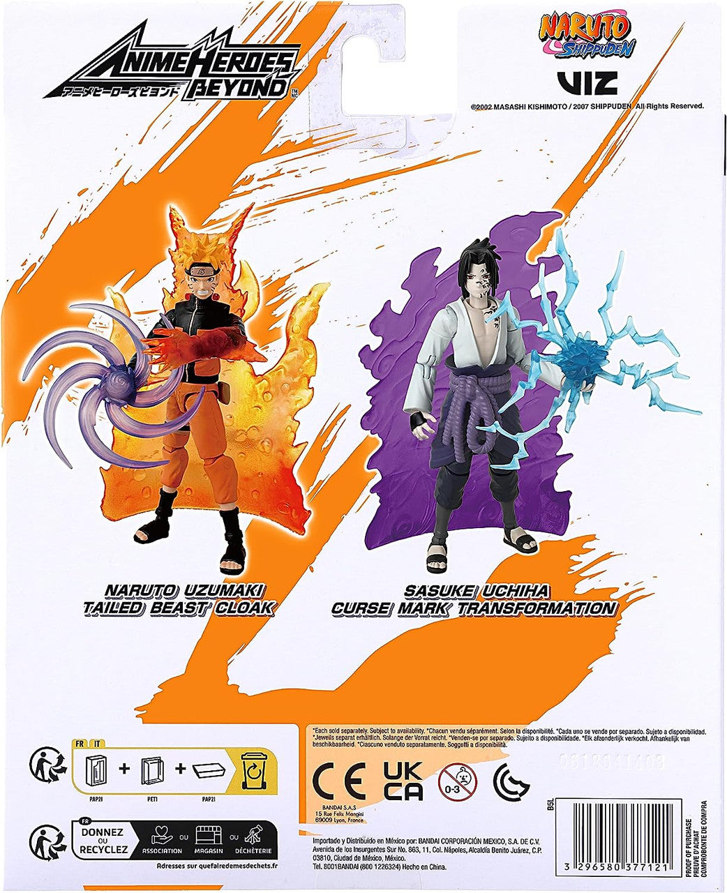 ANIME HEROES Beyond - Naruto - Sasuke Uchiha Curse Mark Transformation Action Figure