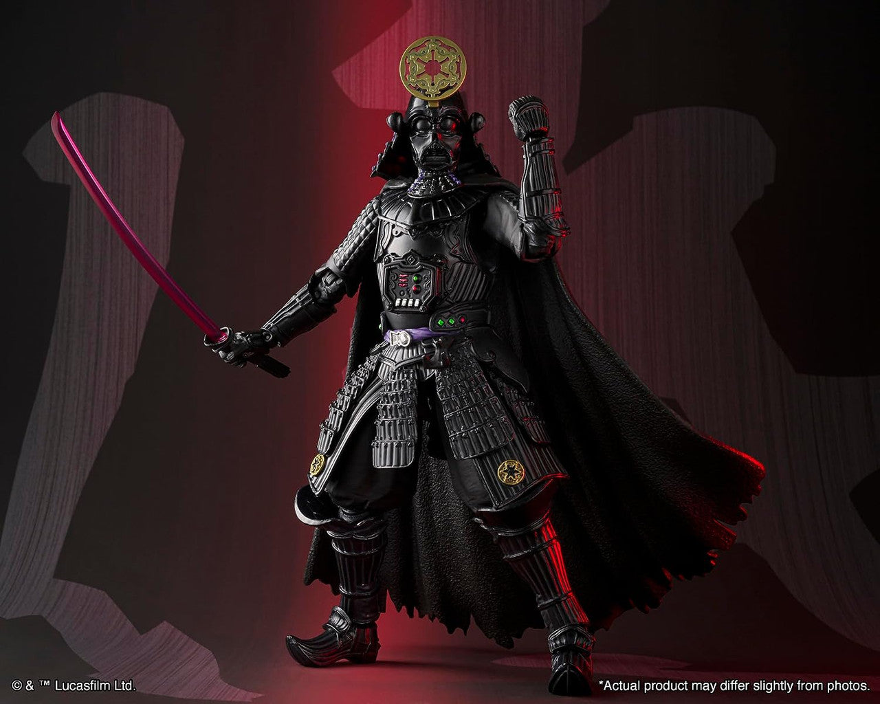 TAMASHII NATIONS - Star Wars: OBI-Wan Kenobi - Samurai Taisho Darth Vader (Vengeful Spirit), Bandai Spirits Meisho Movie Realization Action Figure