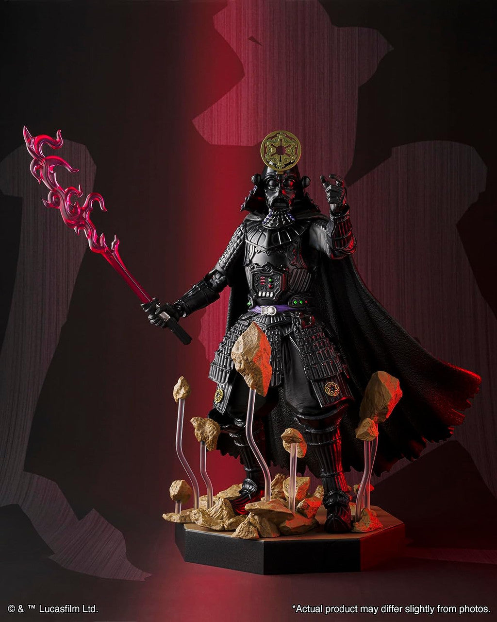 TAMASHII NATIONS - Star Wars: OBI-Wan Kenobi - Samurai Taisho Darth Vader (Vengeful Spirit), Bandai Spirits Meisho Movie Realization Action Figure