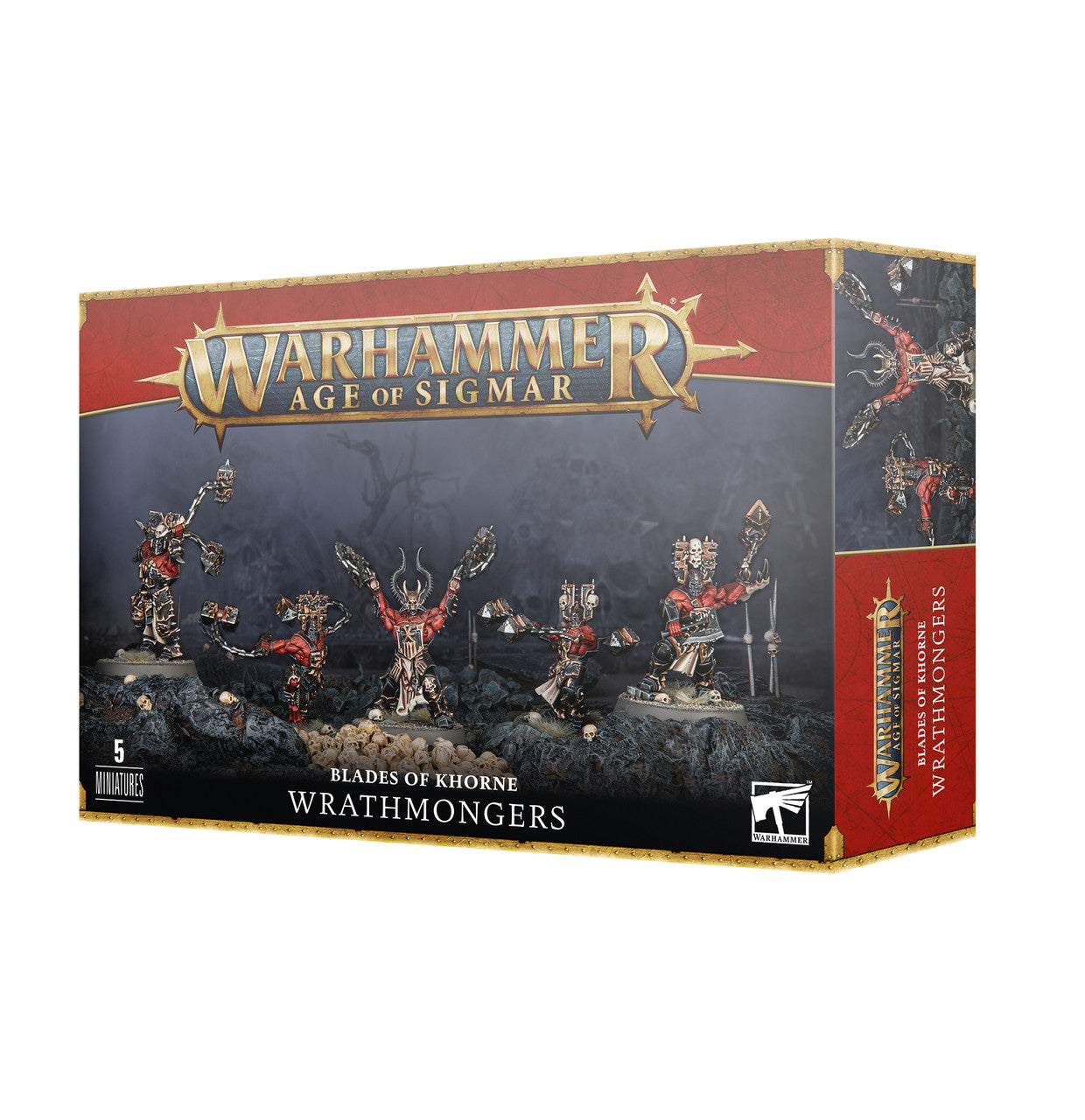 Games Workshop Warhammer Age of Sigmar Khorne Bloodbound Wrathmongers can be assembled as Khorne Skullreapers 83-20