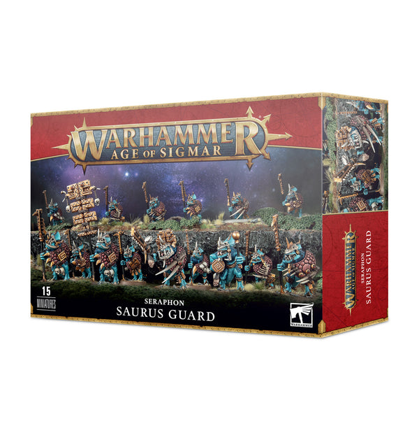 Games Workshop Warhammer Age of Sigmar Seraphon Saurus Guard can be assembled as Alpha Guardian Miniature 88-12
