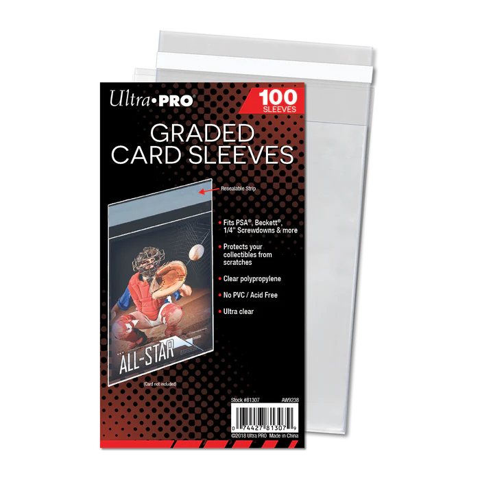 Ultra Pro Card Sleeves Graded Resealable 100ct UPR81307