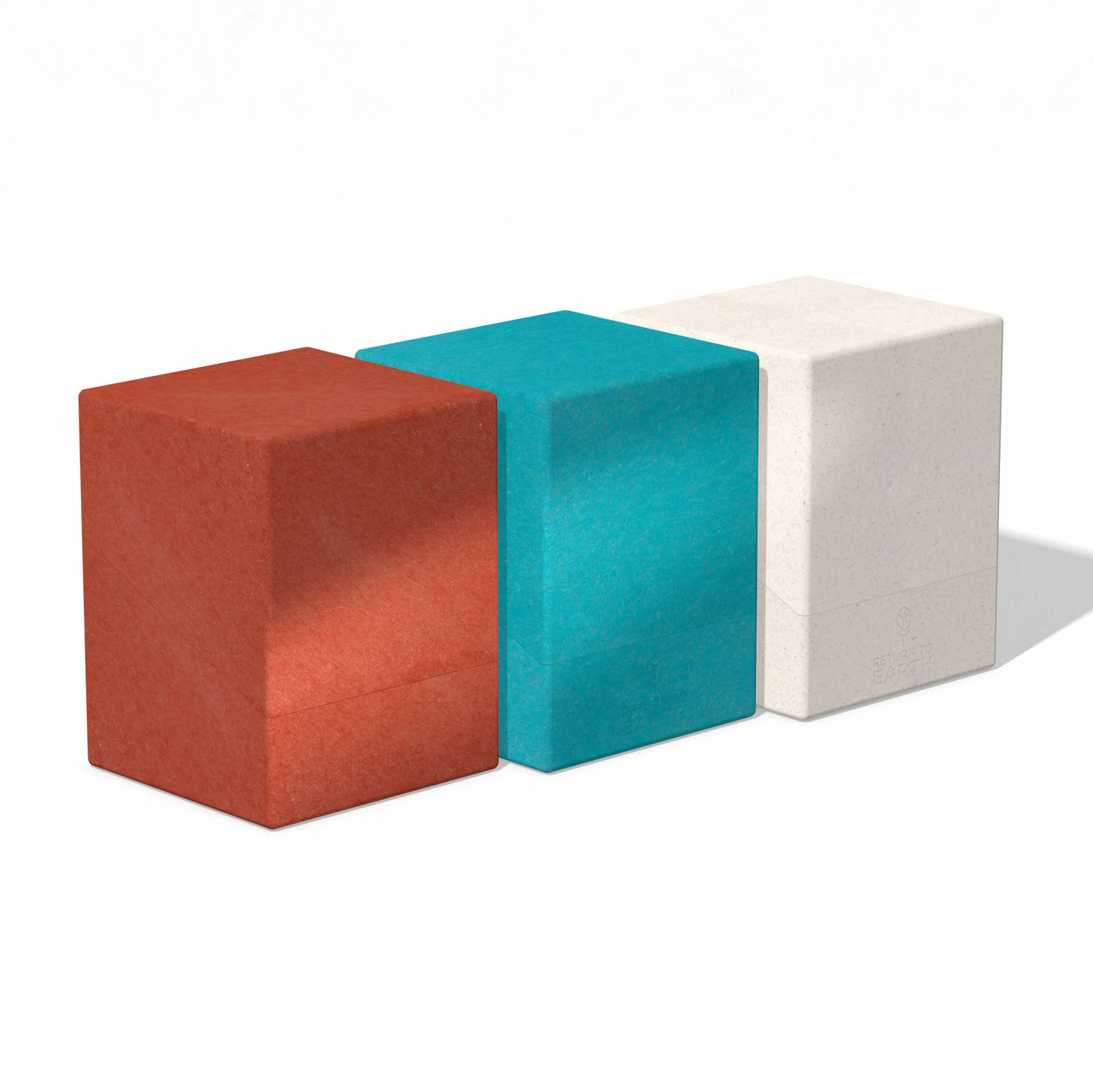 Ultimate Guard Return To Earth Deck Case Boulder 3 Color Pack Rusty Red Turquoise White 100Ct UGD01114110000