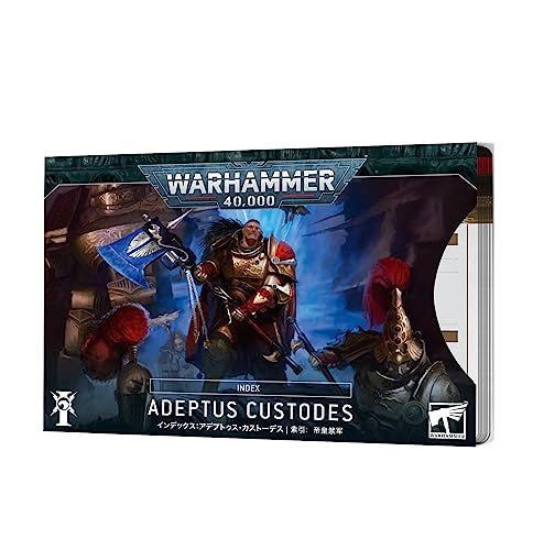 Games Workshop Warhammer 40K Armies Of The Imperium Index Cards Adeptus Custodes English 72-01