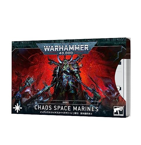 Games Workshop Warhammer 40K Armies Of Chaos Index Cards Chaos Space Marines English 72-43