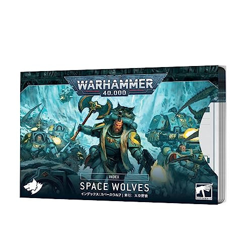 Games Workshop Warhammer 40K Space Marines Index Cards Space Wolves English 72-53