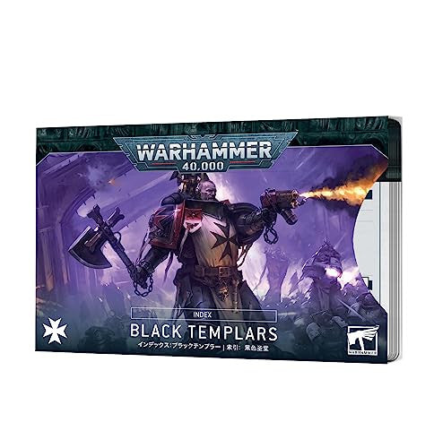 Games Workshop Warhammer 40K Space Marines Index Cards Black Templars English 72-55