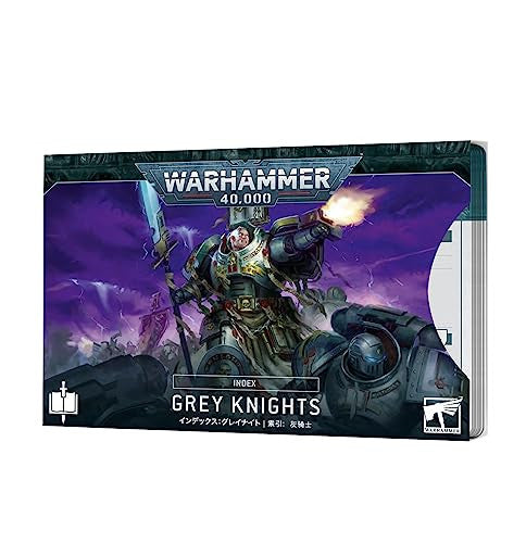 Games Workshop Warhammer 40K Space Marines Index Cards Grey Knights English 72-57
