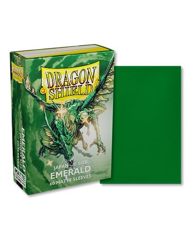 Dragon Shield Japanese Size Matte Emerald Card Sleeves 60ct AT-M11136