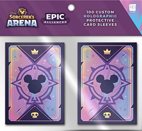 Disney's Sorcerer's Arena Epic Alliances Premium Card Sleeves Featuring Artworks 100ct USOSL004764