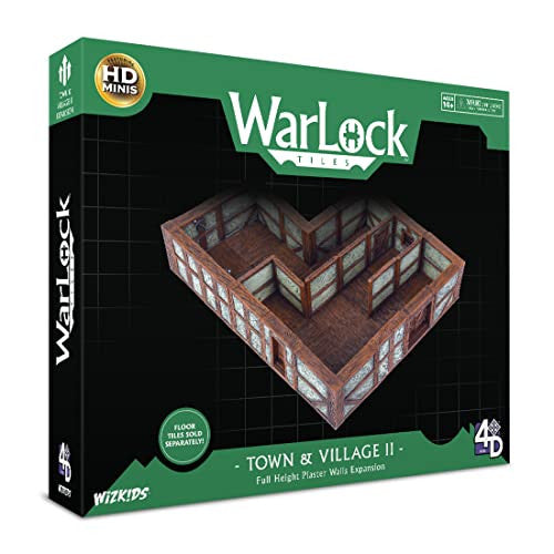Dungeons & Dragons Wizkids WarLock Tiles Town & Village II Full Height Plaster Walls Expansion WZK-16515