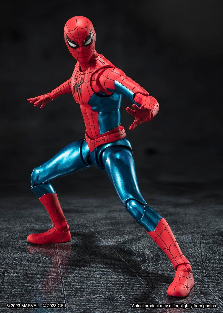 Tamashii Nations No Way Home Spider-Man New Red and Blue Suit Bandai Spirits S.H.Figuarts Action Figure BAS65529