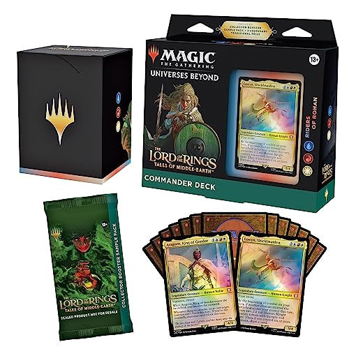 Magic The Gathering CCG Universes Beyond The Lord Of The Rings Tales Of Middle Earth Commander Deck Riders Of Rohan (Blue-Red-White) Single Pack WOC-D15250000-RidersOfRohan