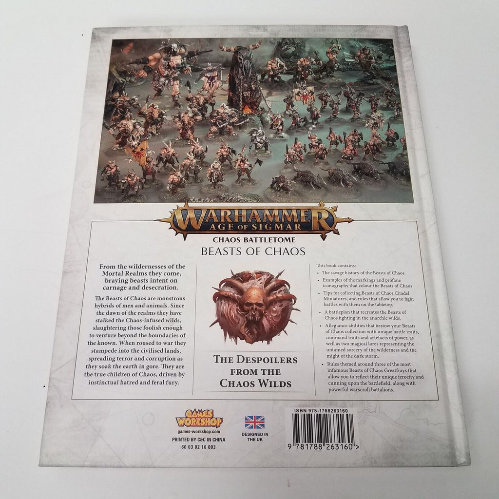 Games Workshop Warhammer Age of Sigmar Battletome Beasts of Chaos Book 81-01-60