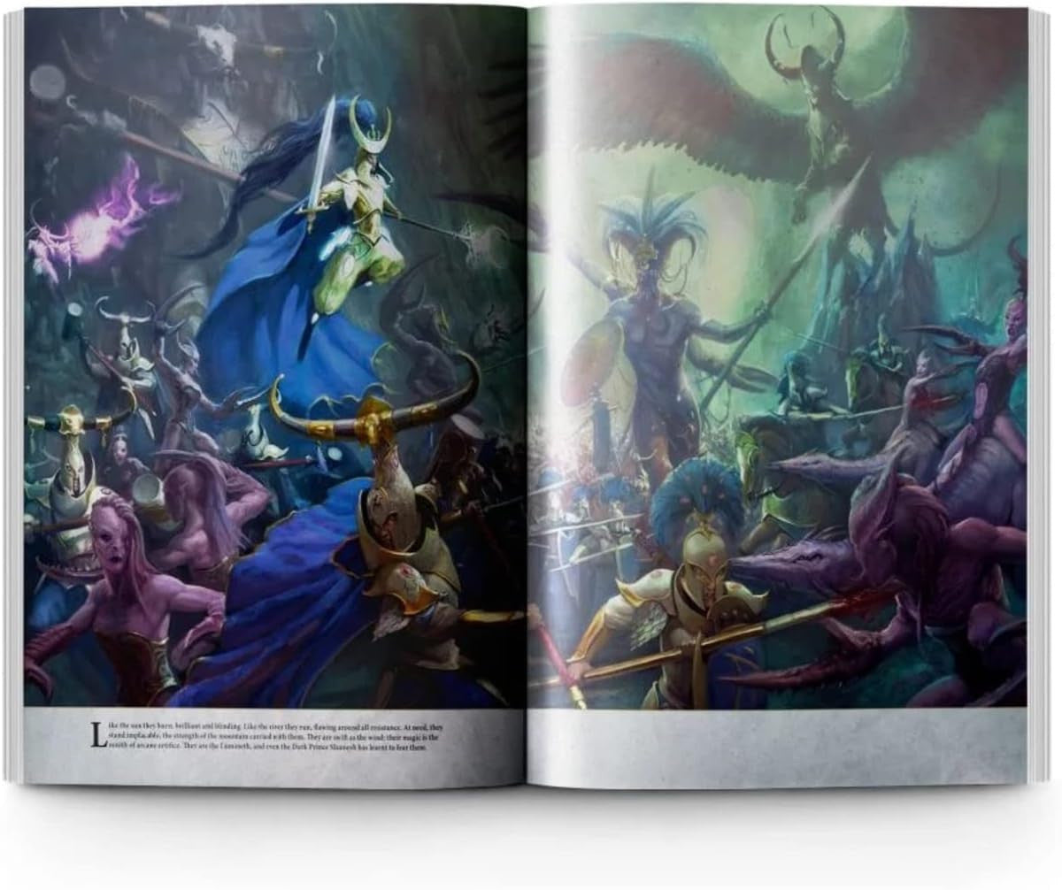 Games Workshop Warhammer Age of Sigmar Battletome Lumineth Realm-Lords HB English Book 87-04