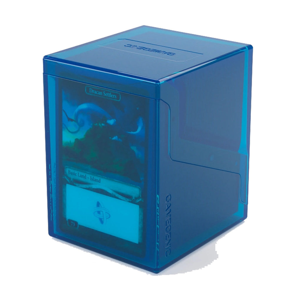 Gamegenic Bastion 100+ XL Deck Box Hold 100+ Double Sleeved Cards in Extra Thick Inner Sleeves Blue GGS22010ML