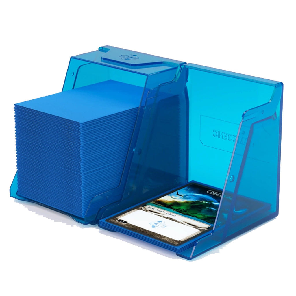 Gamegenic Bastion 100+ XL Deck Box Hold 100+ Double Sleeved Cards in Extra Thick Inner Sleeves Blue GGS22010ML