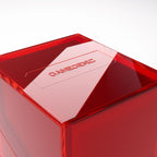 Gamegenic Bastion 100+ XL Deck Box Hold 100+ Double Sleeved Cards in Extra Thick Inner Sleeves Red GGS22011ML