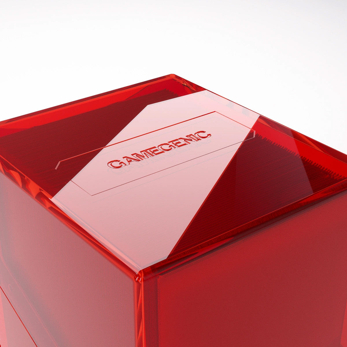 Gamegenic Bastion 100+ XL Deck Box Hold 100+ Double Sleeved Cards in Extra Thick Inner Sleeves Red GGS22011ML