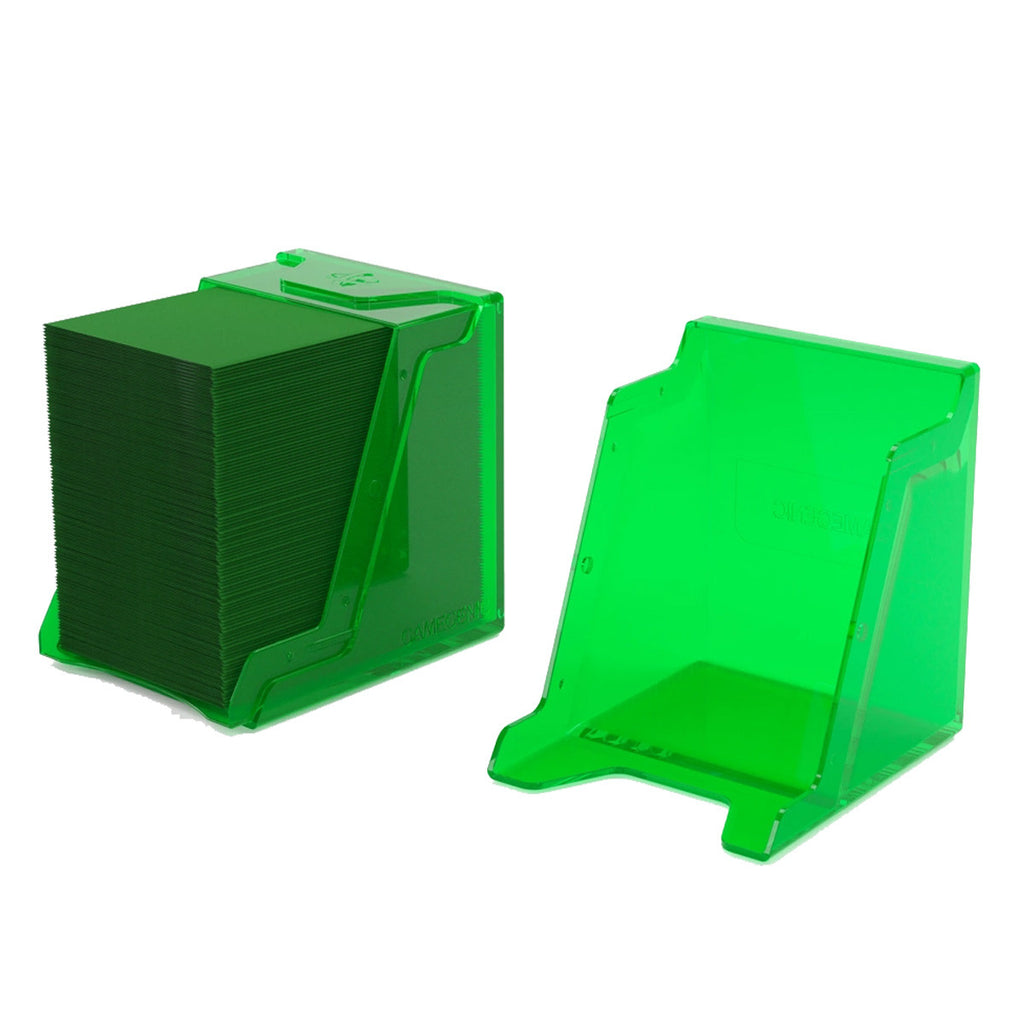 Gamegenic Bastion 100+ XL Deck Box Hold 100+ Double Sleeved Cards in Extra Thick Inner Sleeves Green GGS22012ML