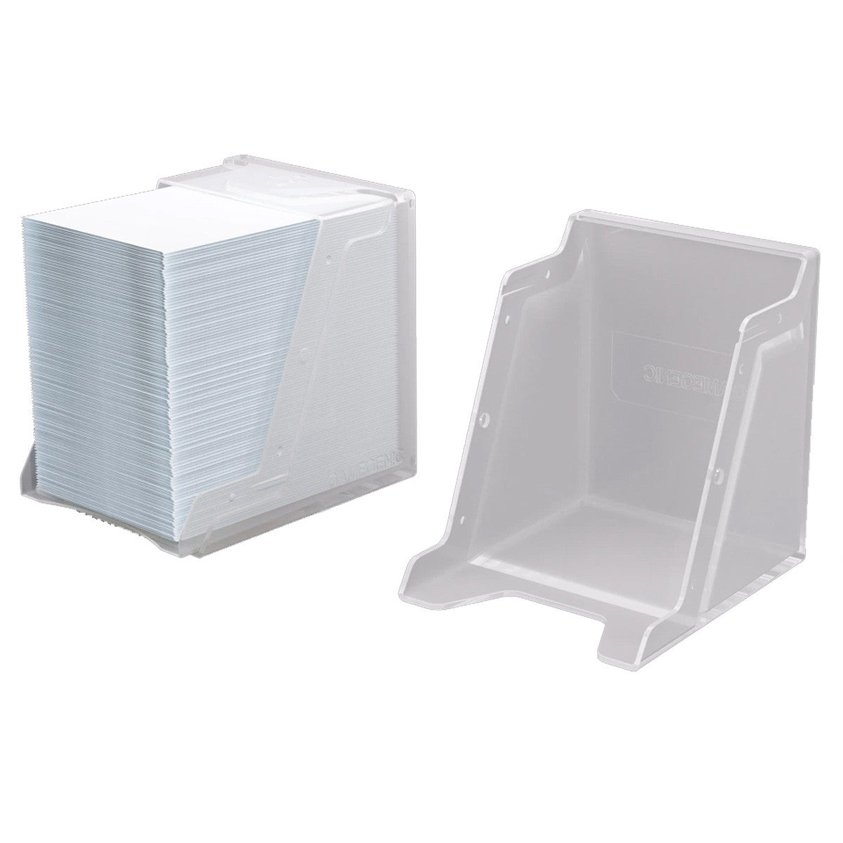 Gamegenic Bastion 100+ XL Deck Box Hold 100+ Double Sleeved Cards in Extra Thick Inner Sleeves White GGS22013ML
