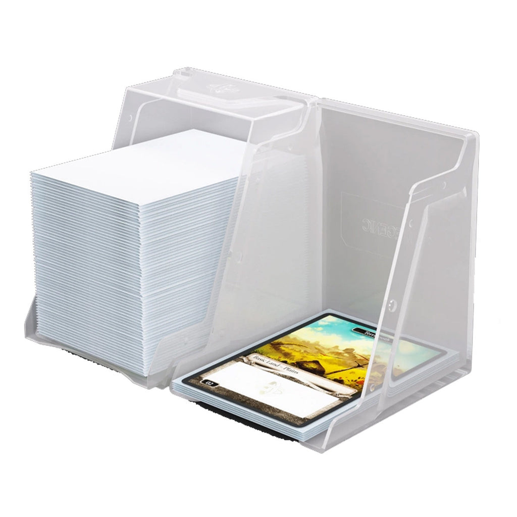 Gamegenic Bastion 100+ XL Deck Box Hold 100+ Double Sleeved Cards in Extra Thick Inner Sleeves White GGS22013ML